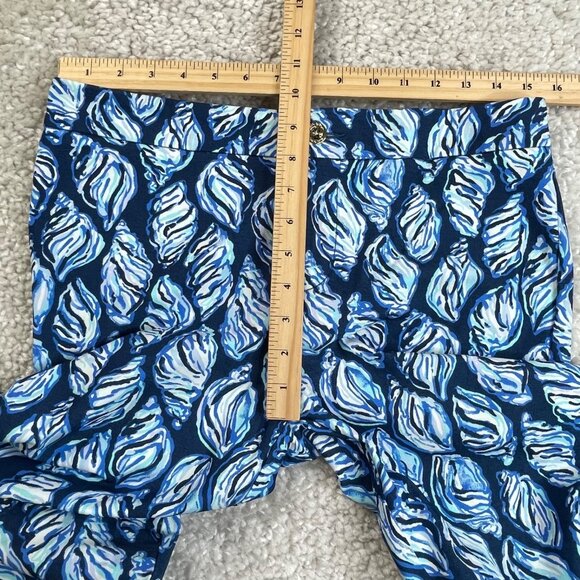 Lilly Pulitzer Keliani Stretch Pant High Tide Navy Blue Womens 10 - Picture 9 of 9